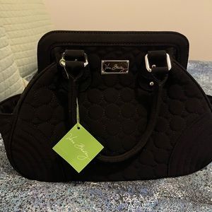 Vera Bradley framed handbag. Brand new black quilted